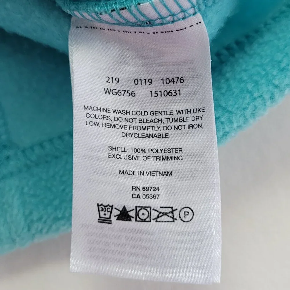 Columbia Kids Full-Zip Fleece Jacket Teal Large Minimalist